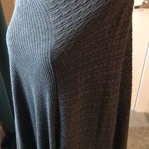 Grey Poncho Sweater Shrug OSFM Final Sale